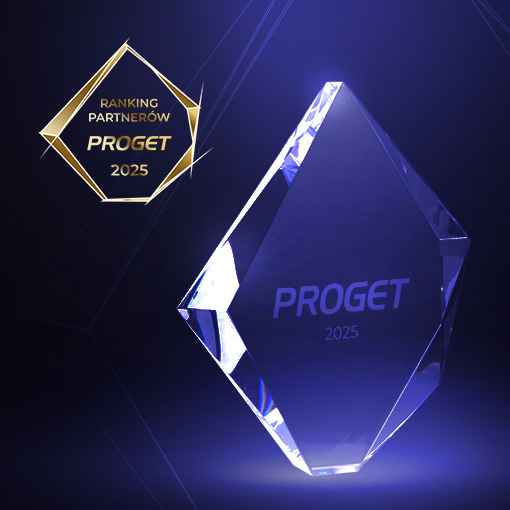 Ranking Partnerów Proget 2025 statuetka