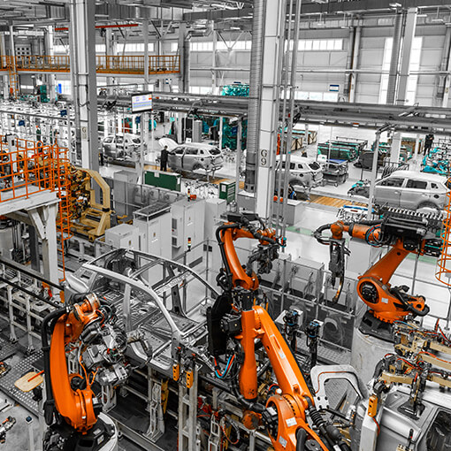 Proget mobility management for production, manufacturing plant with machinery