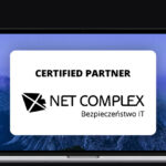 banner with a laptop screen, on it the logo of the company Net Complex and the words 'certified partner'
