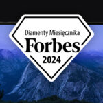 banner with a laptop and the Forbes Diamonds 2024 logo