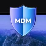 banner with a laptop and a shield icon with MDM written on it