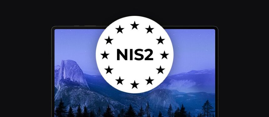 banner with laptop and NIS2 logo