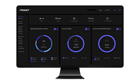 Proget mobility management, screen with console