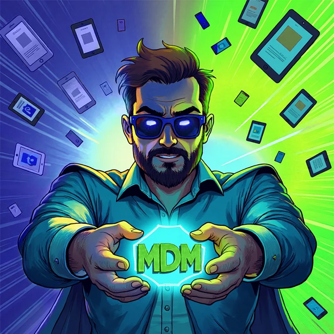 cartoon admin superhero