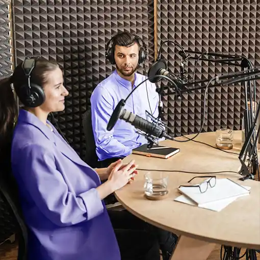 Proget mobility management for media industry, radio employees in recording studio